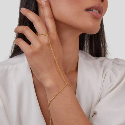 Bracelet de Main Bague Intégrée Élégant